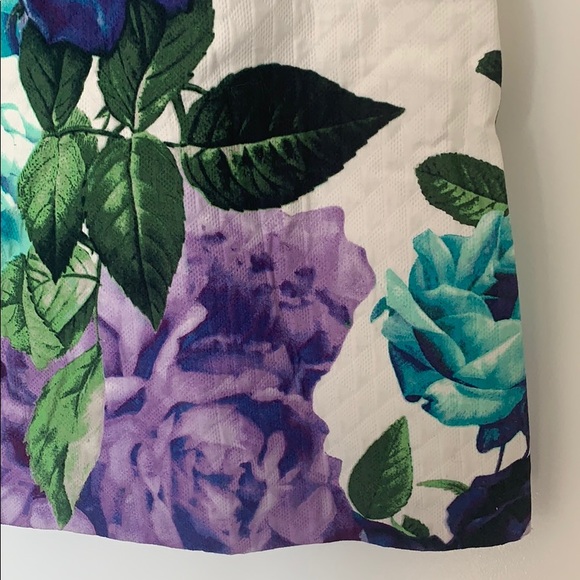 Eliza J Floral Jacquard Cotton Shift Dress - Picture 8 of 9